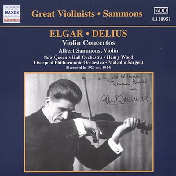 Delius / Elgar / Sammons / Wood / Sargent - Con Vn/Con VN (BM) - Music & Performance - CD