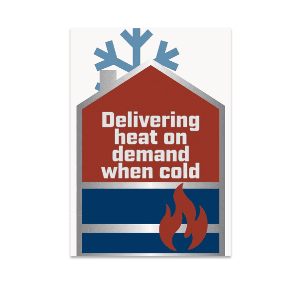 Delivering Heat on Demand When Cold - HVAC Enthusiast - 13x19 Poster Print