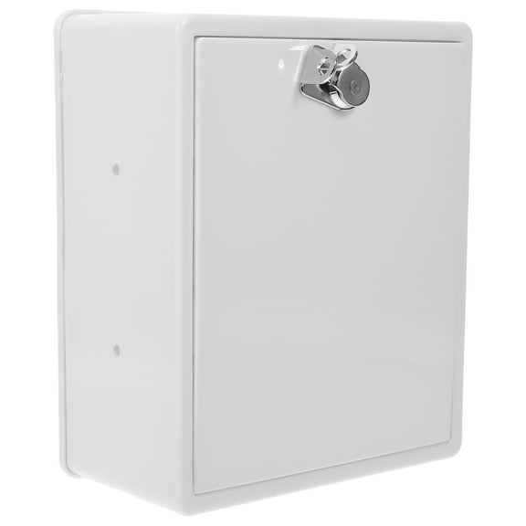 Delivery Box Front Porch Holder for Packages Mailbox Wall Mount Milk Carton Office Storage Cabinet Lockers White