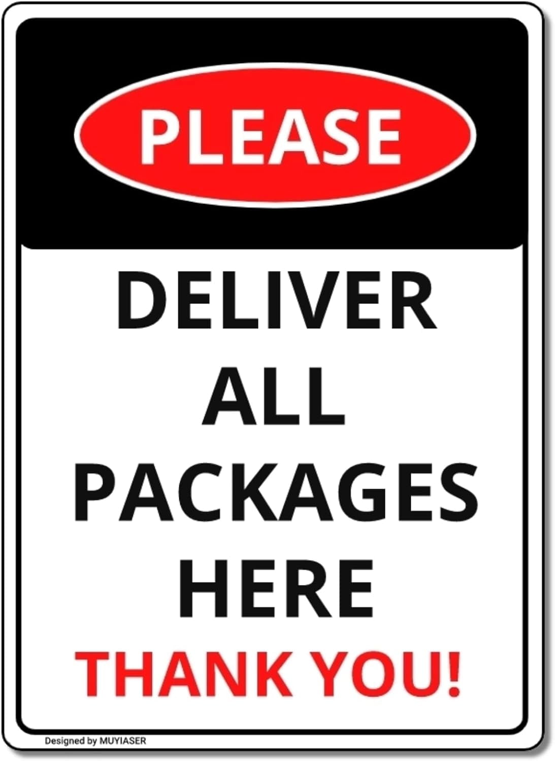 Delivery Sign Please Deliver All Packages Here Composite Outdoor Sign ...