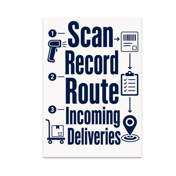 Delivery Tracking Guide Poster - Delivery Process Enthusiast - 13x19 Poster Print