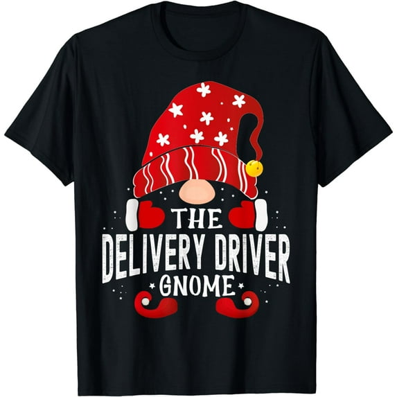 Delivery driver Gnome Matching Christmas PJS For Family T-Shirt