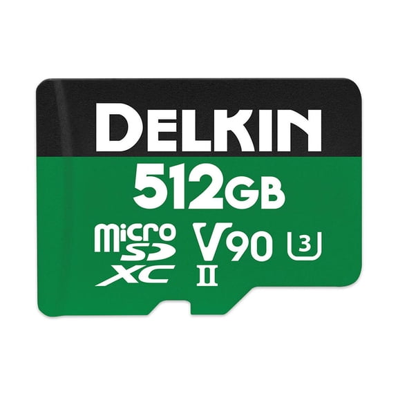 Delkin Devices DELKIN Power UHS-II (U3/V90) microSD Memory Cards -512 GB