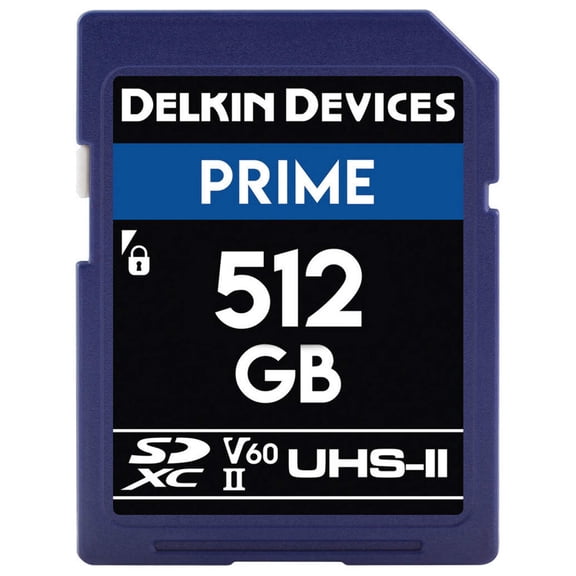 Delkin Devices PRIME UHS-II (V60) SD Memory Card - 512GB