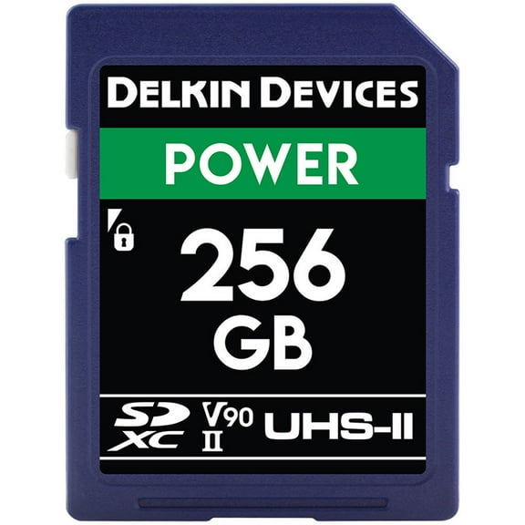 Delkin Devices Power 256GB UHS-II U3/V90 SDXC Memory Card