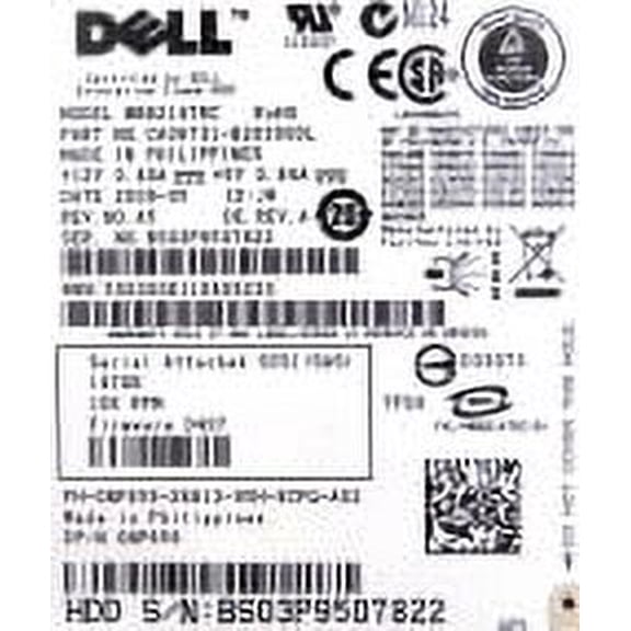 Dell 0NP659 Fujitsu 147GB 10K RPM SAS 3Gb/s 2.5 inch Hard Drive with Tray MBB2147RC