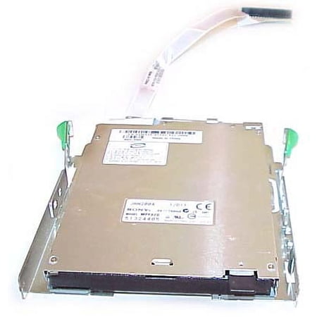 Dell 1.44MB 3.5in Bezeless Floppy Drive w cable 1W415 MPF820 with Bracket Assembly