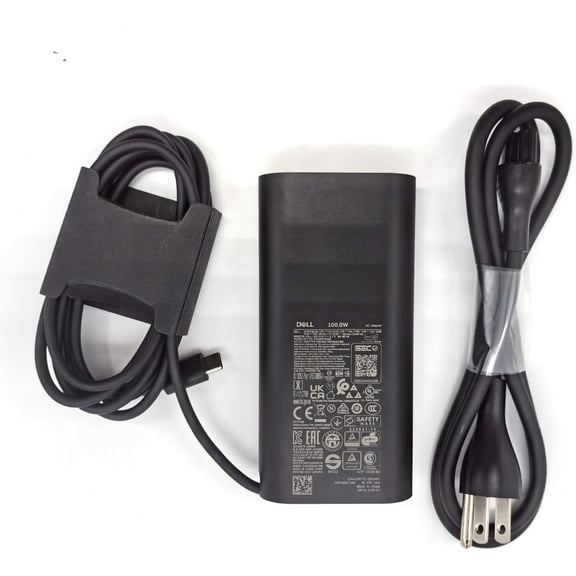 Dell 100W Laptop Charger USB C Type C AC Adapter, XPS 14 9440 AC Charger, Latitude 9440 AC Adapter, Black, DA100PM220