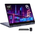 thumbnail image 1 of Dell 14" 2K 2-in-1 Touchscreen Laptop, AMD Ryzen AI 7 350, 16GB RAM, 2TB Storage (1TB SSD+1TB Dock Station Set), AMD Radeon Graphics, Copilot+ PC, Backlit Keyboard, Fingerprint Reader, Win 11, Blue, 1 of 9