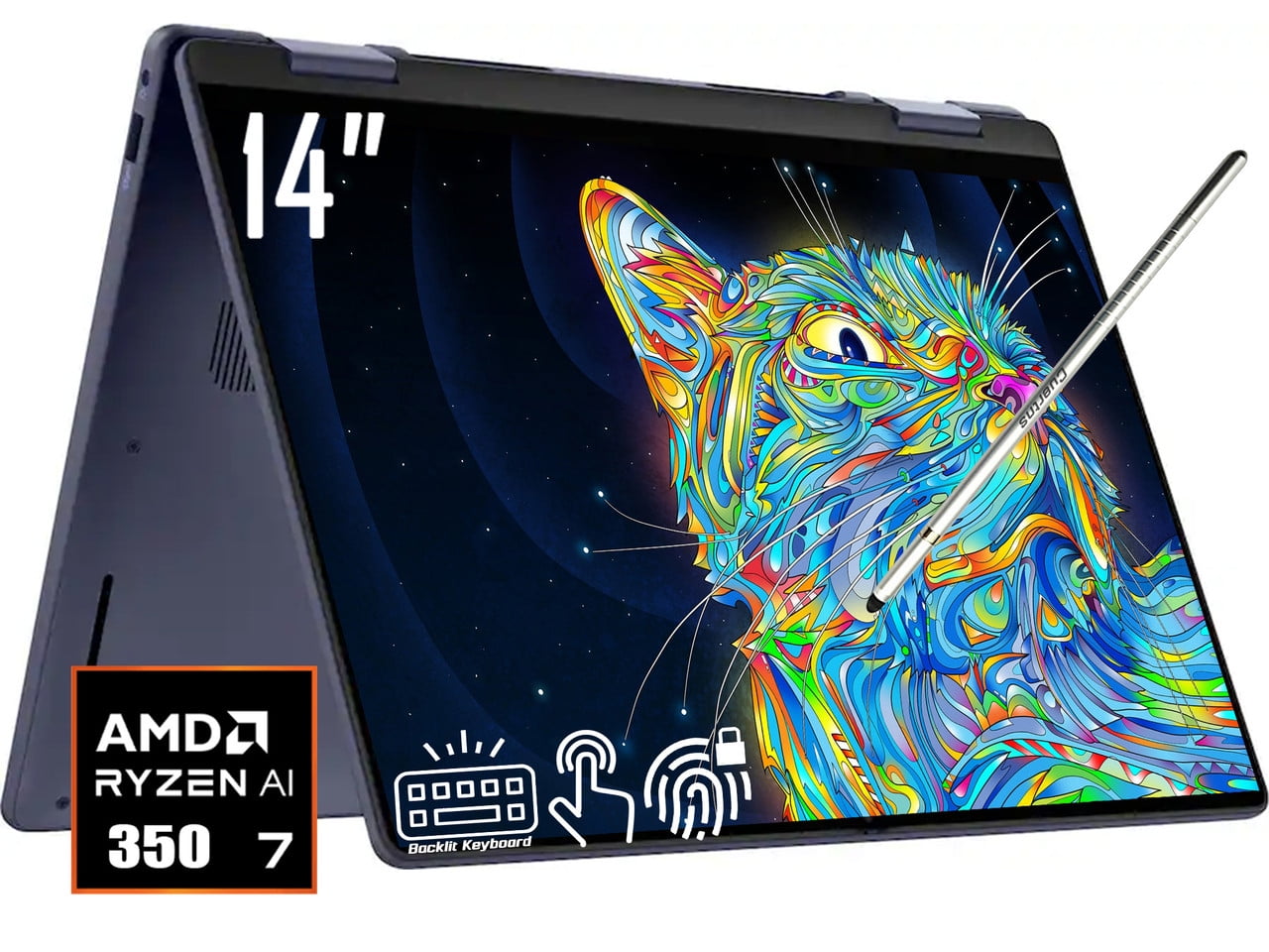 Dell 14 Plus 2-in-1 Copilot+ AI PC Laptop, 14