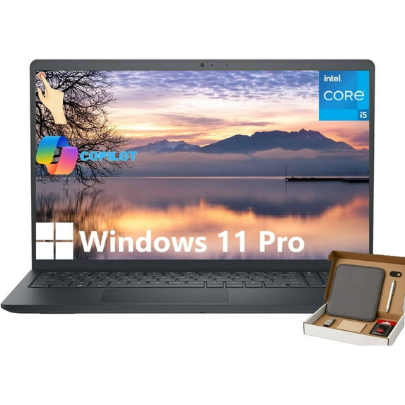 Dell 15.6" 3530 Touchscreen Laptop - for Home & Business Student, Intel 10-Core i5-1334U, 64GB RAM, 1TB SSD, Wi-Fi 6, Copilot Laptop, Bluetooth, Windows 11 Pro