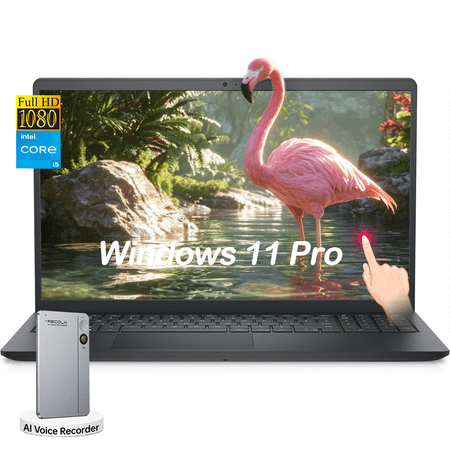 Dell 15.6" FHD Touchscreen Business Laptop, Intel Core i5-1334U, 8GB RAM, 512GB SSD, Windows 11 Pro, Black