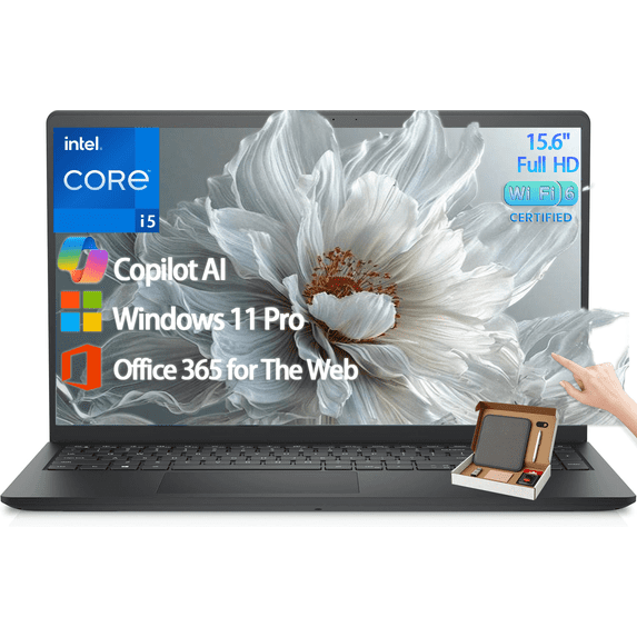 Dell 15.6" FHD Touchscreen Laptop | 13th Gen Intel Core i5-1334U | 32GB RAM | 1TB SSD | Wi-Fi 6 | Copilot AI | HDMI | Business & Study Ready | Office 365 for the Web | Win 11 Pro