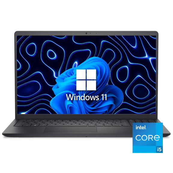 Dell 15250 Laptop, 15.6" FHD Touchscreen, Intel Core i5 (13th Gen 10-Core Processor), 8GB RAM, 512GB NVMe SSD, HDMI, SD Card Reader, Windows 11 (Black)