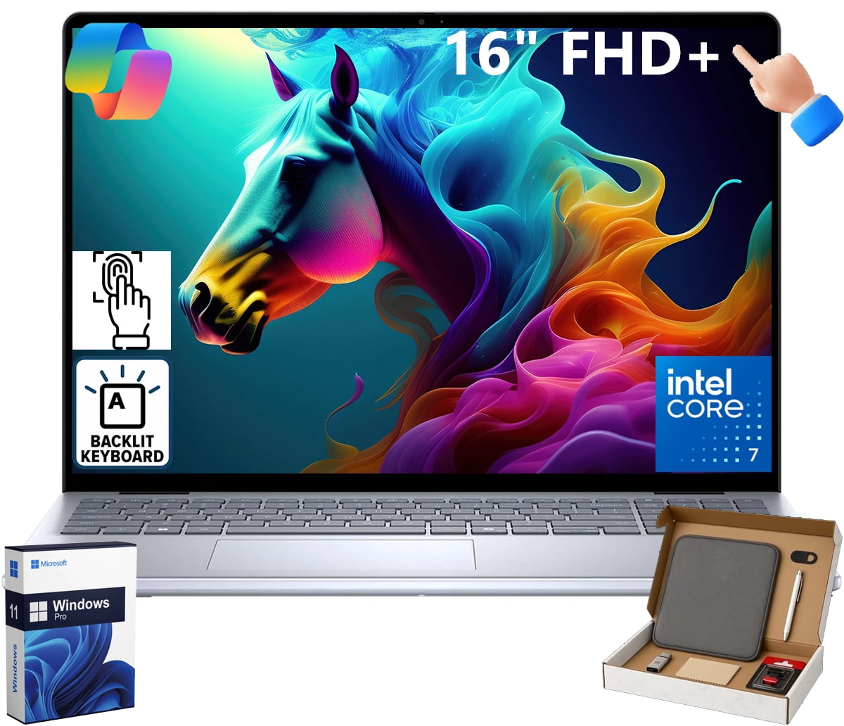 Dell 16-Inch Touchscreen Business Laptop – Intel Core 7 150U – 64GB ...