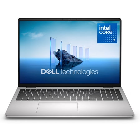 Dell 16 Laptop DC16251 - 16-inch FHD+ 16:10, Intel Core 7-150U, 16GB RAM, 1TB SSD, Platinum Silver