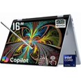 thumbnail image 1 of Dell 16 Plus 2-in-1 Copilot+ AI PC Laptop, 16" 2K 1920 x 1200 LED WVA Touchscreen, Intel 8-Core Ultra 5 226V, 1080P Webcam, Backlit KB, Stylus Pen, Win11 Home (16GB DDR5 RAM | 2TB SSD), 1 of 5