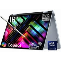 Dell 16 Plus 2-in-1 Copilot  AI PC Laptop, 16" 2K 1920 x 1200 LED WVA Touchscreen, Intel 8-Core Ultra 5 226V, 1080P Webcam, Backlit KB, Stylus Pen, Win11 Home (16GB DDR5 RAM / 512GB SSD)