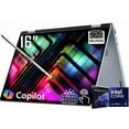 thumbnail image 1 of Dell 16 Plus 2-in-1 Copilot+ AI PC Laptop, 16" 2K 1920 x 1200 LED WVA Touchscreen, Intel 8-Core Ultra 5 226V, 1080P Webcam, Backlit KB, Stylus Pen, Win11 Home (16GB DDR5 RAM / 1TB SSD), 1 of 5
