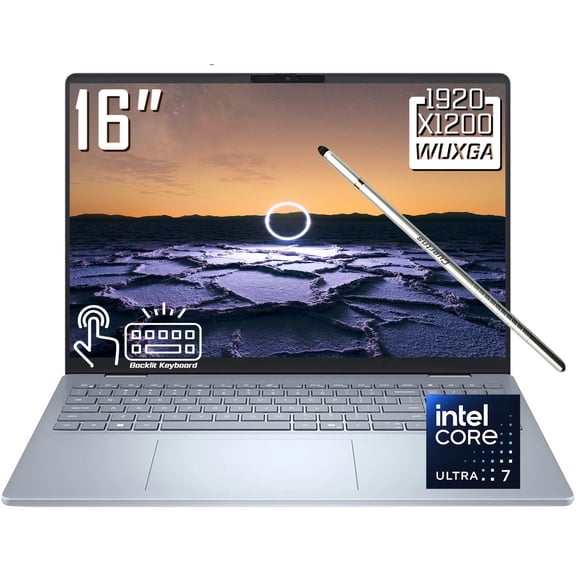 Dell 16 Plus Copilot+ PC AI Laptop, 16" FHD+ 1920 x 1200 IPS LCD Touchscreen, Intel Core Ultra 7 258V, 1080P Webcam, Backlit KB, Stylus Pen, Win11 Home (32GB DDR5 RAM - 1TB SSD)