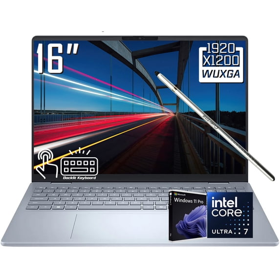 Dell 16 Plus Copilot+ PC AI Laptop, 16" FHD+ 1920 x 1200 IPS LCD Touchscreen, Intel Core Ultra 7 258V, 1080P Webcam, Backlit KB, Stylus Pen, Win11 Pro (32GB DDR5 RAM + 2TB SSD)
