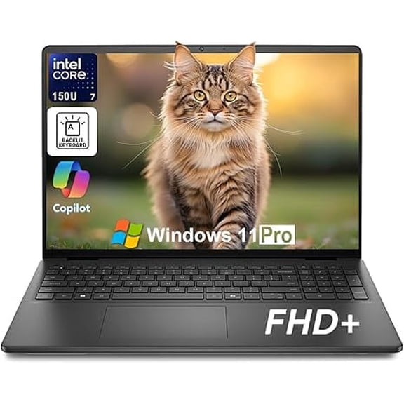 Dell 16 Touchscreen Laptop, 16" FHD+, IPS Display, Intel Core 7 150U (Up to 5.4GHz), 64 GB DDR5, 1 TB SSD, Backlit Keyboard, FHD+ Cam, Wi-Fi 6, Windows 11 Pro