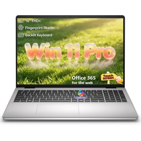 Dell 16 Touchscreen Laptop, Intel Core 7 150U, 32GB DDR5, 1TB SSD, Fingerprint, Backlit Keyboard, Windows 11 Pro, Free Office 365 for the Web, Copilot Key