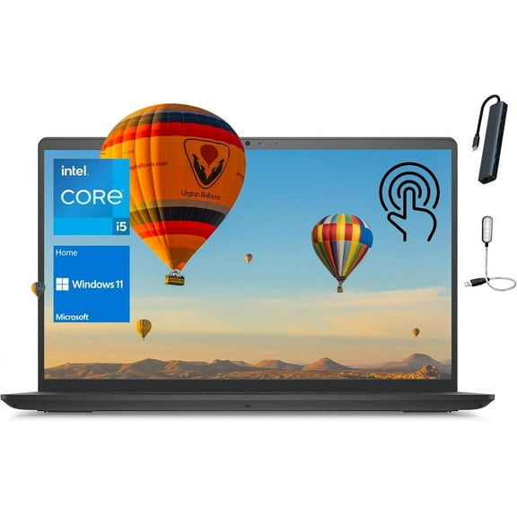 Dell 2023 Inspiron Laptop, 15.6" FHD IPS Touchscreen, Intel Core i5-1155G7(Beats i7-1065G7) Processor, 12GB RAM, 1TB SSD, Windows 11 Home, Carbon Black with Mazepoly Accessories