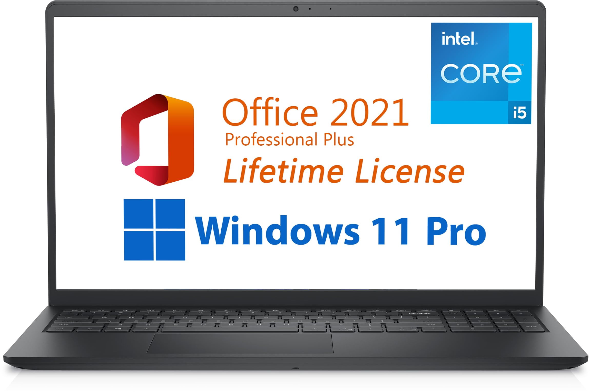 Dell 2024 Inspiron 15 Business Laptop, Free Microsoft Office 2021 with