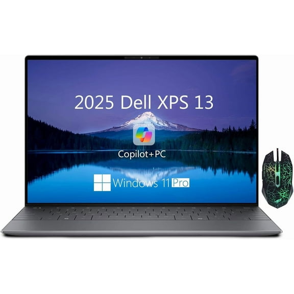 Dell 2025 XPS 13 9345 Business Laptop, Copilot AI Laptops Computer, 13.4" FHD Display, Snapdragon X Plus, 16GB LPDDR5X RAM, 512GB SSD, Wi-Fi 7, Backlit KB, Fingerprint, Windows 11 Pro