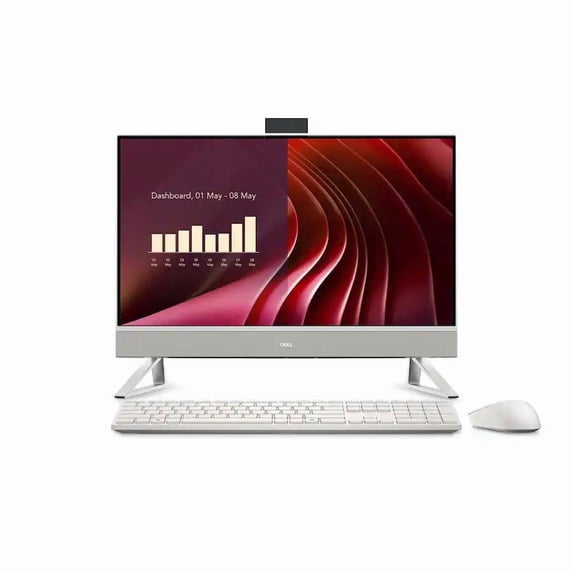 Dell - 24" 2K All-in-One - Intel Core 5 120U 2024 - 16GB Memory - 512GB Storage - White Desktop PC Computer