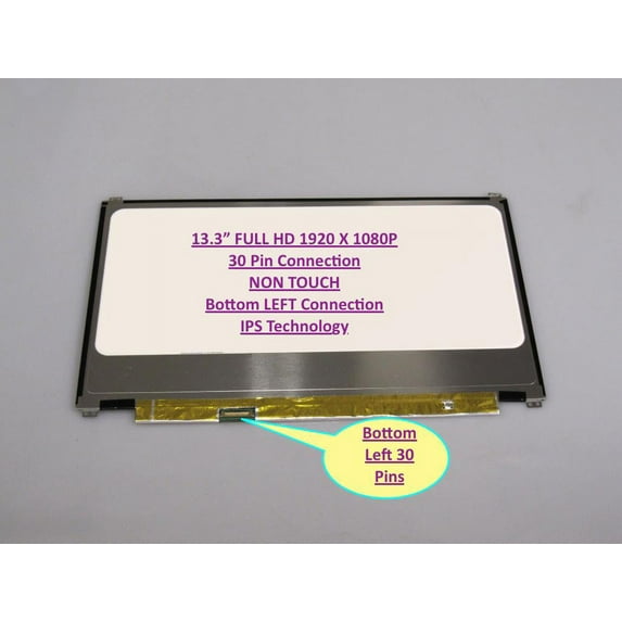Dell 2dc5r Replacement LAPTOP LCD Screen 13.3" Full-HD LED DIODE (Substitute Replacement LCD Screen Only. Not a Laptop ) (02DC5R NV133FHM-N43 NON TOUCH)