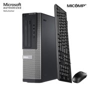 Dell 390 Computer HDMI WiFI I5-2400 Quad Core 3.1Ghz 4GB 128GB SSD Dvd Windows 10 Home 64 Bit Desktop PC (Used)