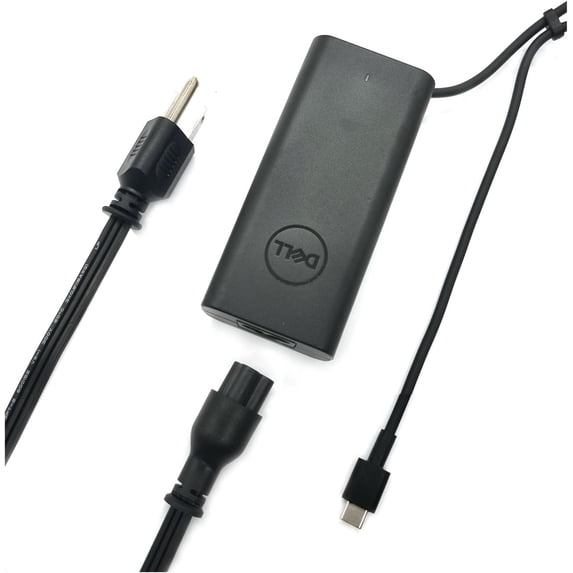 Dell 65W USB C Laptop Charger,Latitude 5300 2 in 1 5310 2 in 1 5320 5330 5340 5350 AC Adapter with 3ft Power Cord, Black, HA65NM190