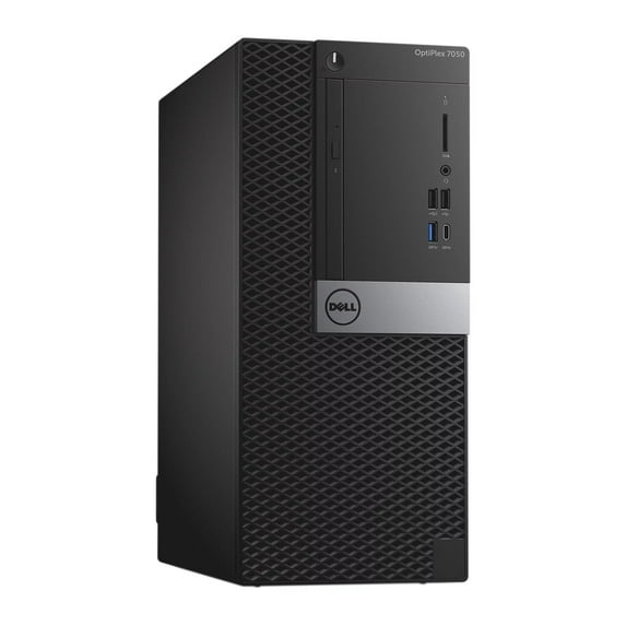 Restored Dell 7050 Desktop Computers, Intel Core i7, 32GB, 1TB SSD, DVD, Black