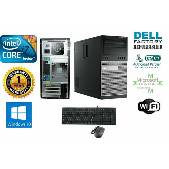Dell 9020 Computer Tower Desktop, Intel Core i7, 32GB, 1TB HD, SSD