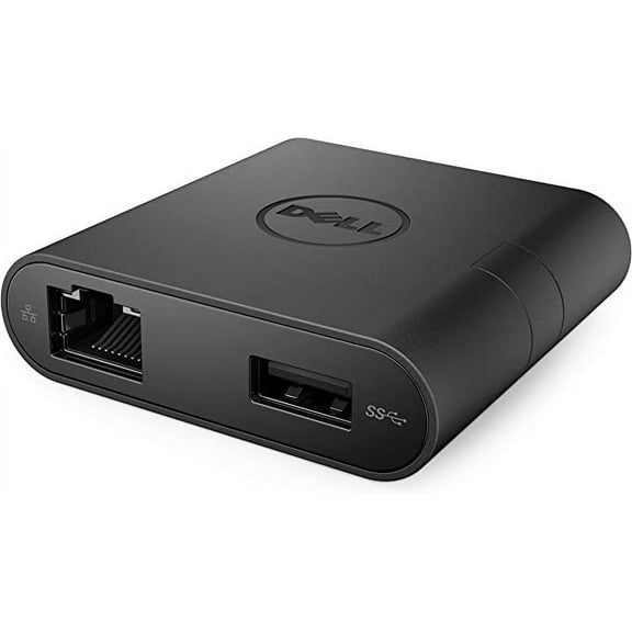 Dell Adapter USB Type C to HDMI/VGA/Ethernet/USB DA200 - Black