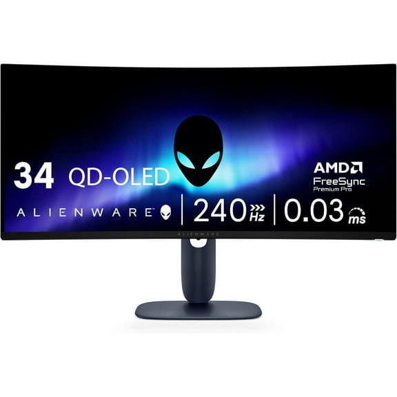 Alienware AW3425DW 34" Class UW-QHD Gaming OLED Monitor, 21:9, Interstellar Indigo