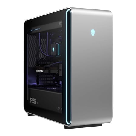Dell Alienware Area-51, Gaming Desktop PC, Intel Core Ultra 9 285K 3.2GHz; NVIDIA GeForce RTX 5090 32GB GDDR7; 64GB DDR5-6400 RAM; 4TB NVMe SSD; 2.5GbE LAN, 2x2 WiFi 7, Liquid Cooler