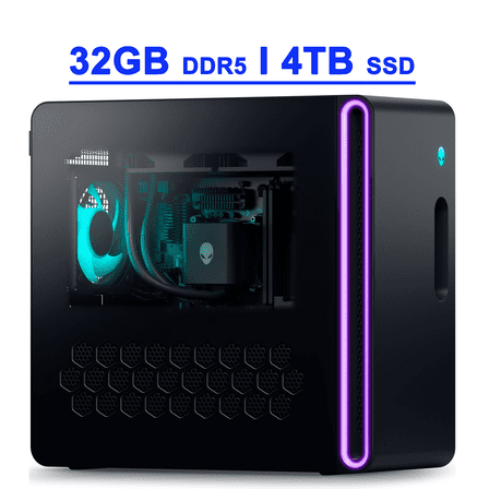 Dell Alienware Aurora ACT1250 Premium Gaming AI Desktop Intel 20-core Ultra 7 265F (>i7-14700) 32GB DDR5 4TB SSD GeForce RTX 5070 Ti 16GB GDDR7 DLSS4 Wi-Fi7 1000W PSU Liquid Cooler Win11