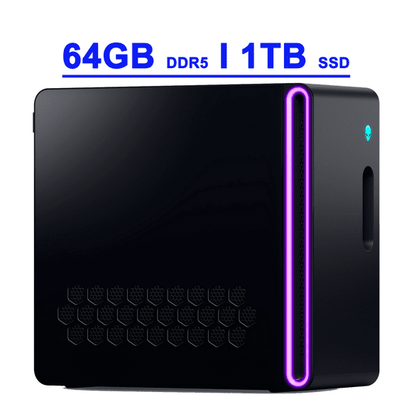 Dell Alienware Aurora ACT1250 Premium Gaming AI Desktop Intel 20-core Ultra 7 Series 2 265F 64GB DDR5 1TB SSD GeForce RTX 5080 16GB GDDR7 (Up to 1801 AI TOPS) Liquid Cooler 1000W PSU Win11 w/Copilot