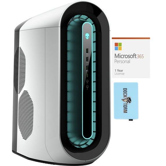 Dell Alienware Aurora R12 Gaming/Entertainment Desktop PC (Intel i7-11700F 8-Core, GeForce RTX 3070, 32GB RAM, 4TB SATA SSD, Wifi, USB 3.2, HDMI, Win 10 Pro) with Microsoft 365 Personal , Hub