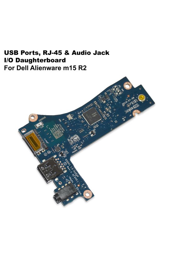 Alienware m15 R2 Left Side I/O Board with USB RJ45 Audio Ports  19Y93