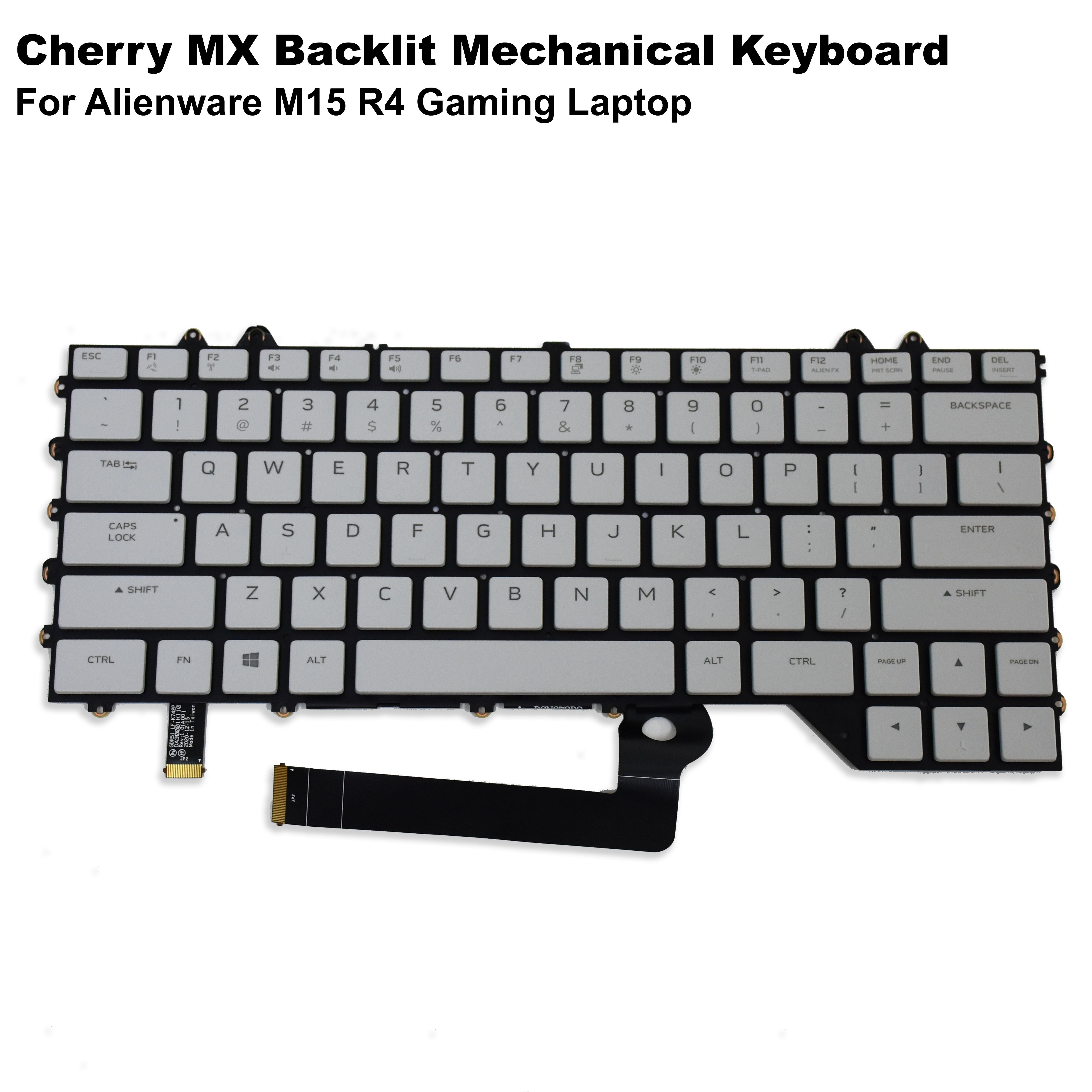 Dell Alienware m15 R4 Cherry MX Mechanical Backlit Keyboard Assembly ...
