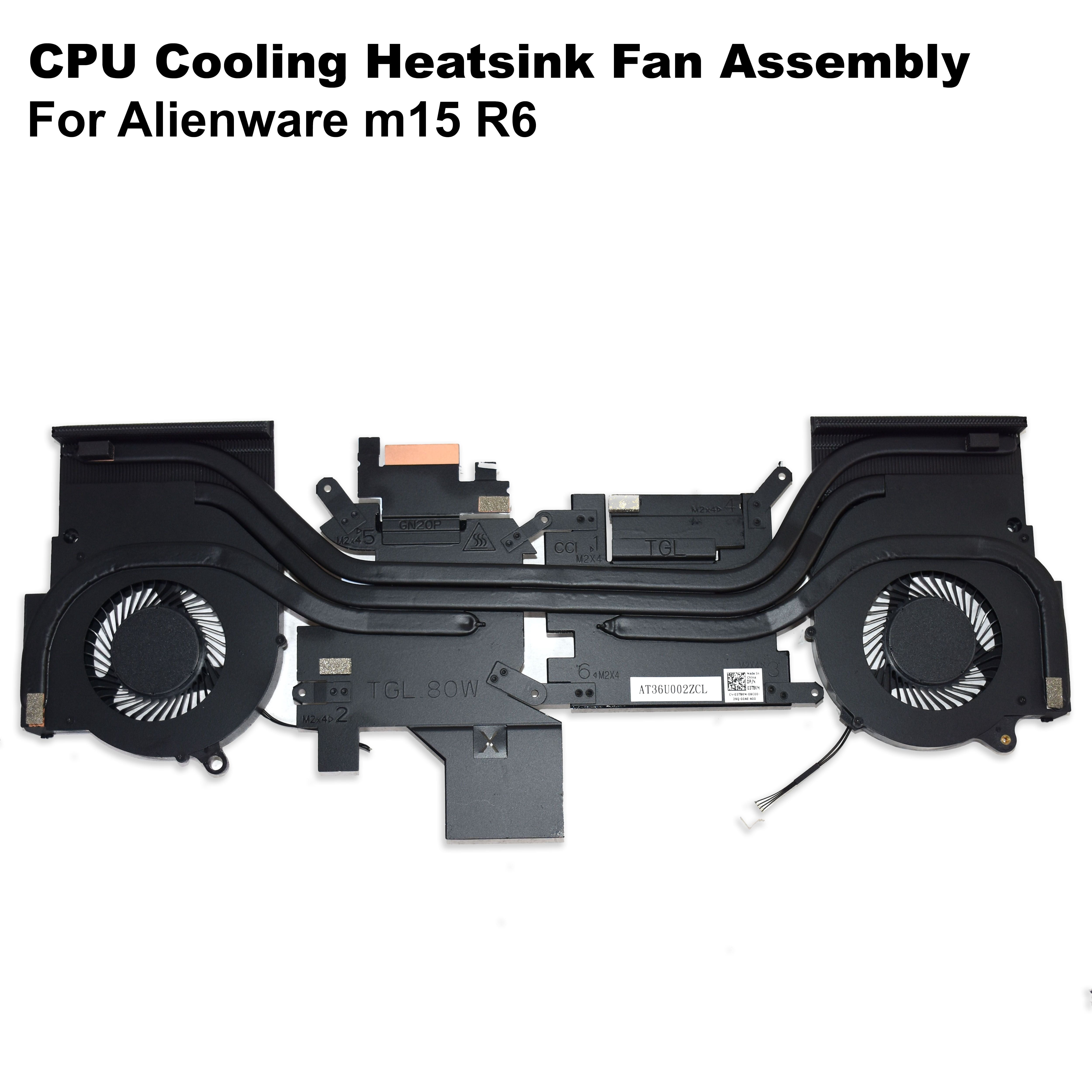 Dell Alienware m15 R6 Dual-Fan CPU/GPU Cooling Fan & Heatsink Assembly ...