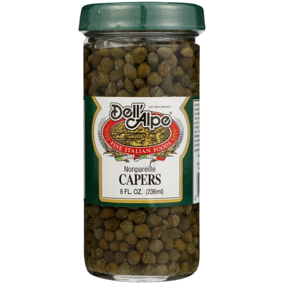 Dell Alpe - Capers Nonpareile - 8 Oz, Case of 12