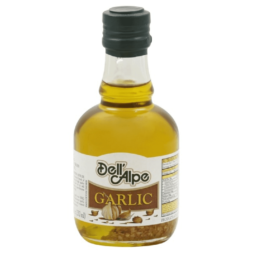 Dell Alpe Garlic Extra Virgin Olive Oil, 8.5 oz [Pack of 6]