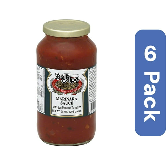 Dell Alpe Marinara Sauce 25 oz (Pack Of 6)