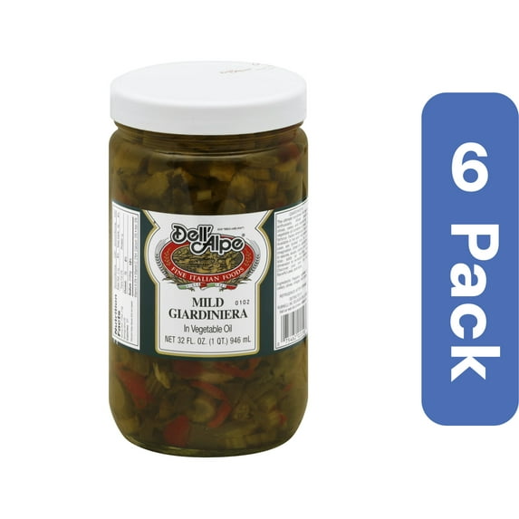 Dell Alpe Mild Giardiniera 32 oz (Pack Of 6)
