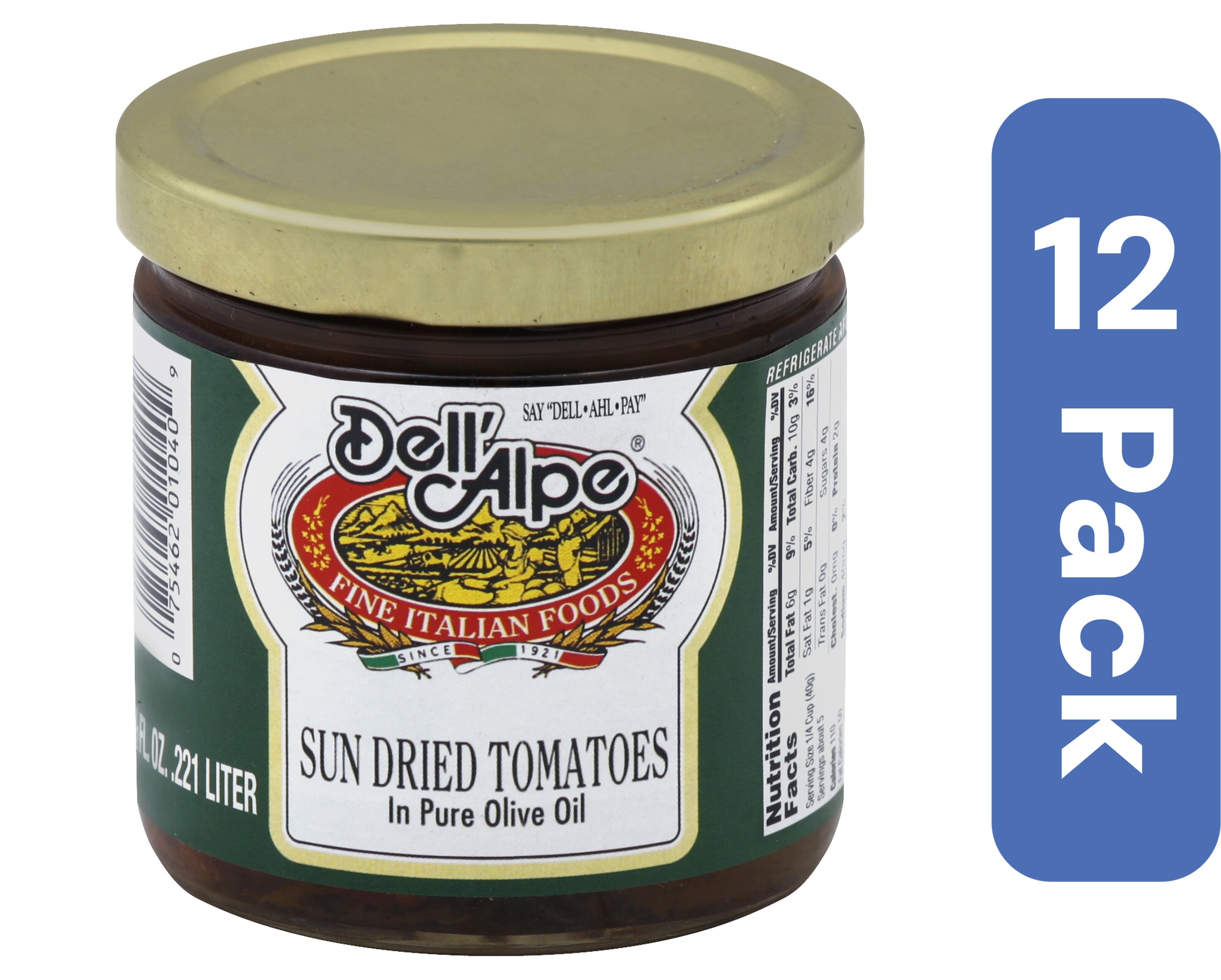 Dell Alpe Sundried Tomatoes 7.2 oz (Pack of 12)
